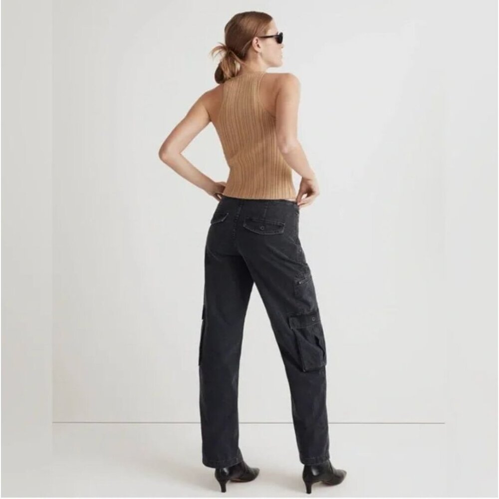 Madewell Low Slung Baggy Cargo Jeans 27 Winsom Wash Y2K Cool Grunge Alt Emo - Picture 9 of 13